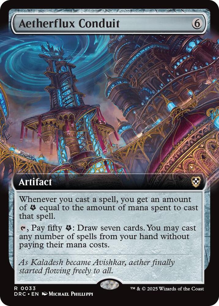 Aetherflux Conduit (Extended Art) | Commander: Aetherdrift #33