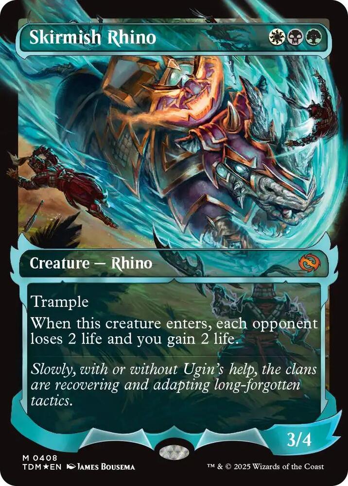 Skirmish Rhino (Showcase) | Tarkir: Dragonstorm #408