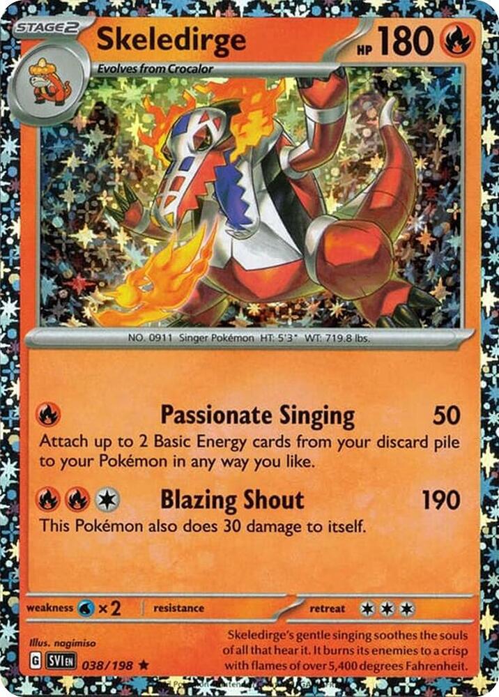 Skeledirge - 038/198 (Sparkle Holo) | Miscellaneous Cards & Products #038/198