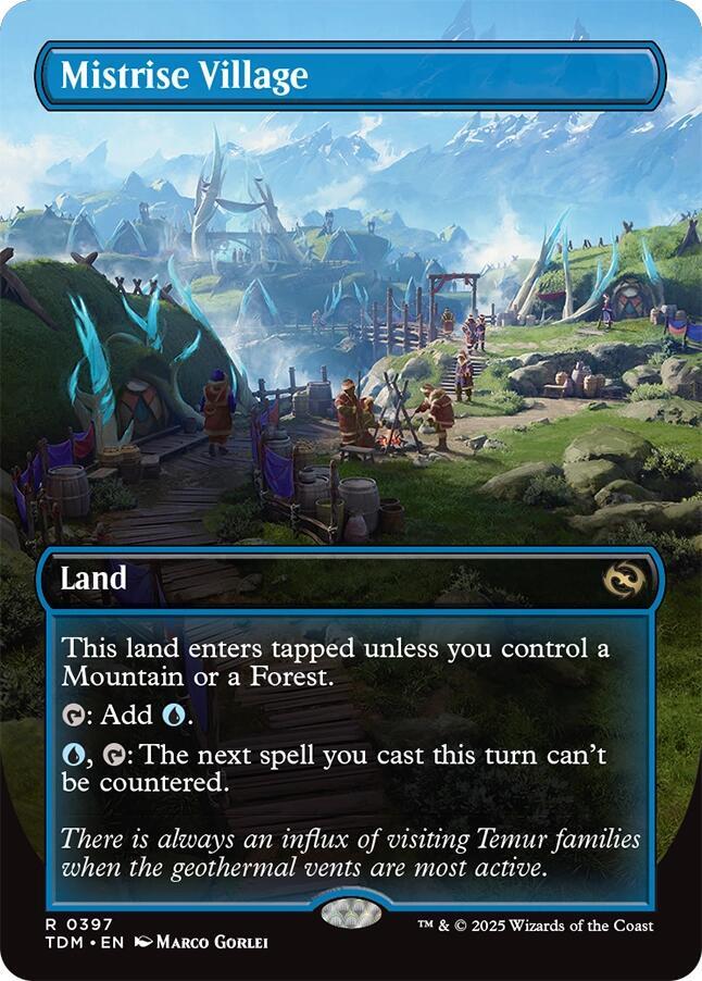 Mistrise Village (Borderless) | Tarkir: Dragonstorm #397