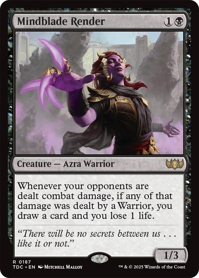 Mindblade Render | Commander: Tarkir: Dragonstorm #187