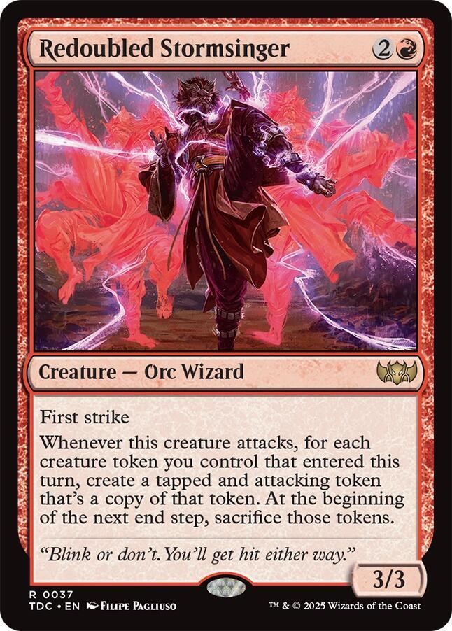 Redoubled Stormsinger | Commander: Tarkir: Dragonstorm #37