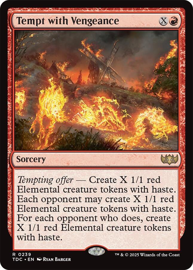 Tempt with Vengeance | Commander: Tarkir: Dragonstorm #239