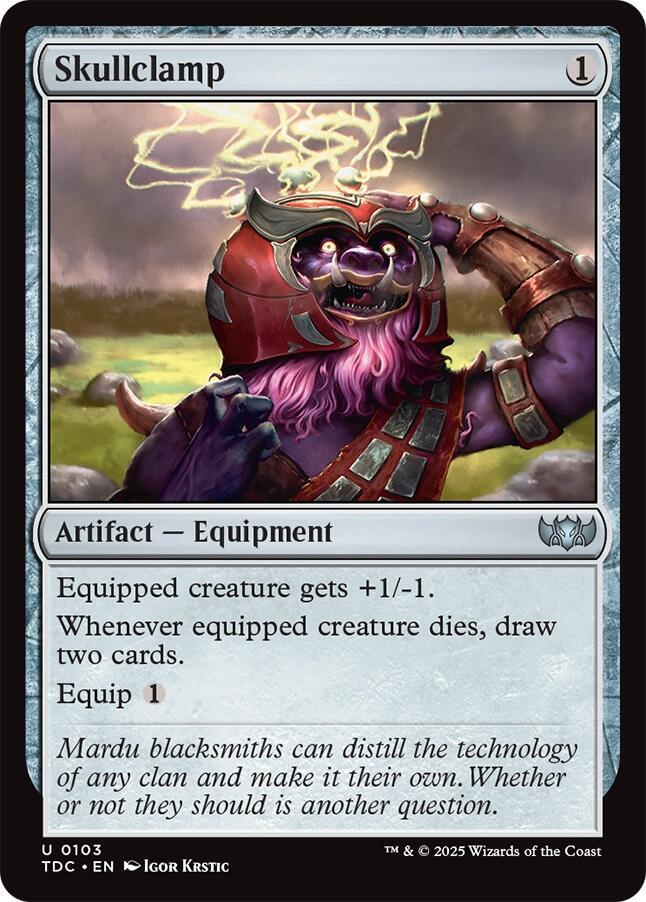 Skullclamp | Commander: Tarkir: Dragonstorm #103