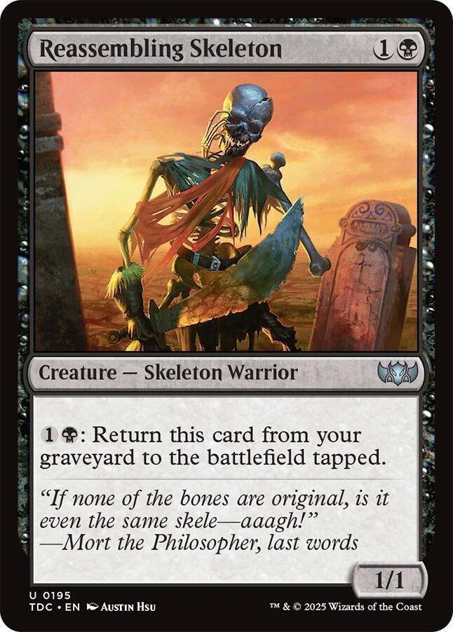 Reassembling Skeleton | Commander: Tarkir: Dragonstorm #195