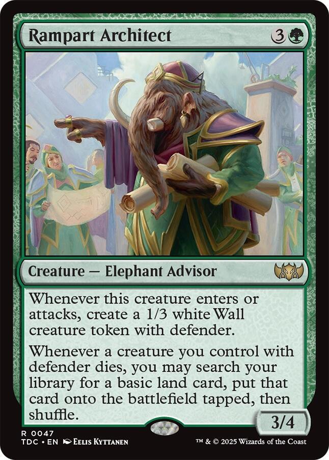 Rampart Architect | Commander: Tarkir: Dragonstorm #47