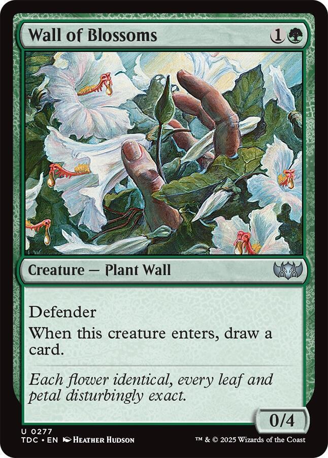 Wall of Blossoms | Commander: Tarkir: Dragonstorm #277