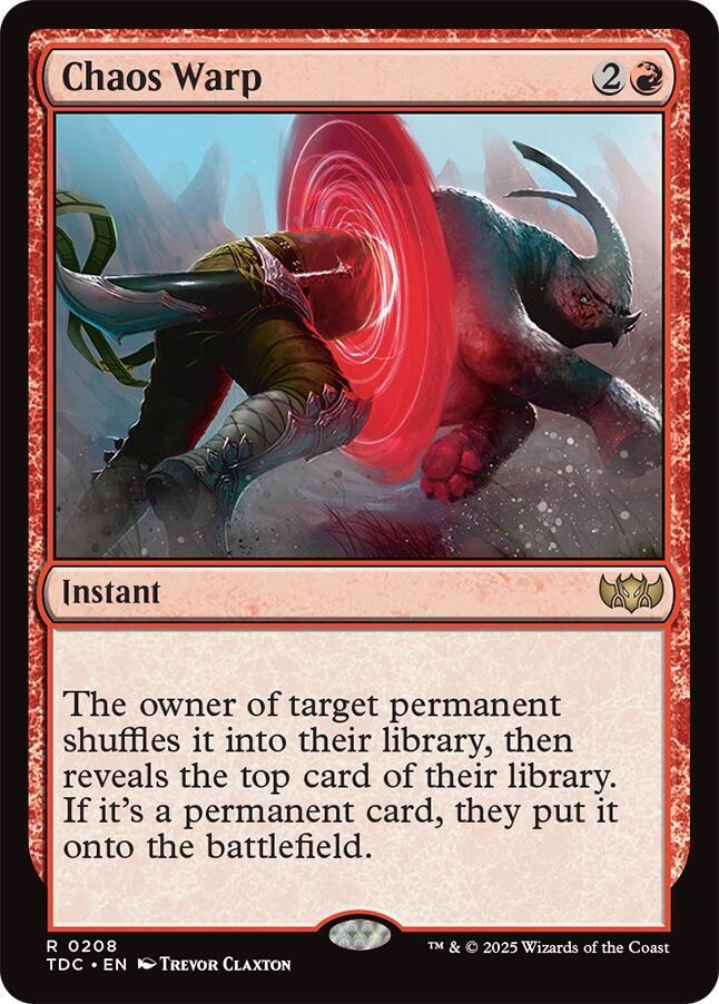 Chaos Warp | Commander: Tarkir: Dragonstorm #208