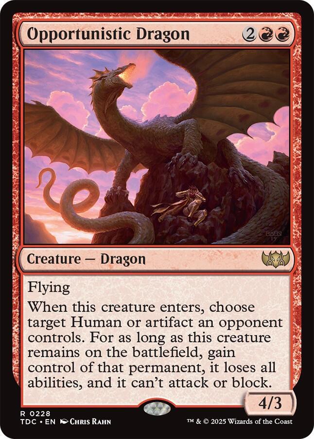 Opportunistic Dragon | Commander: Tarkir: Dragonstorm #228
