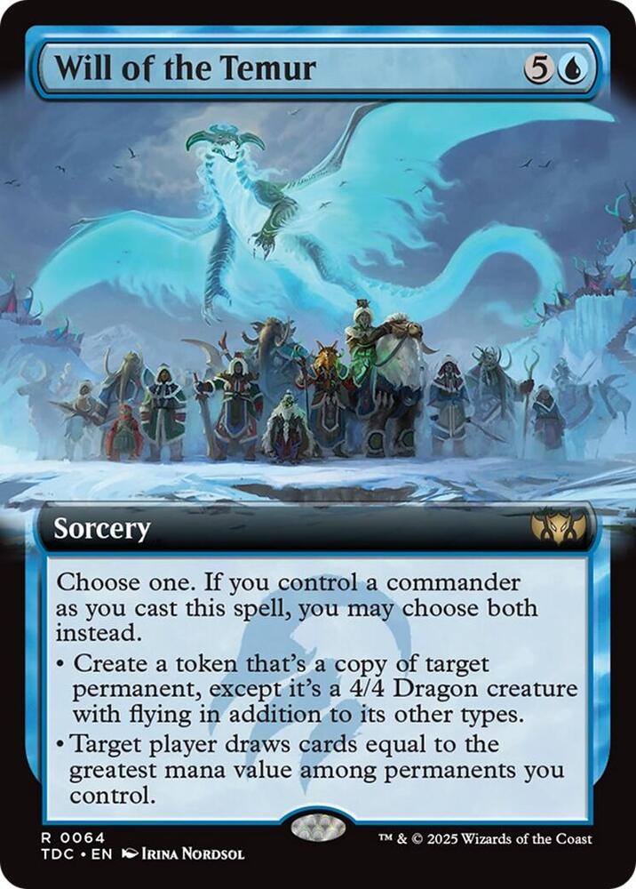 Will of the Temur (Extended Art) | Commander: Tarkir: Dragonstorm #64