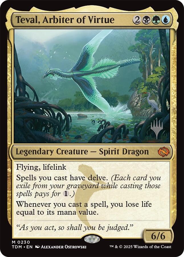 Teval, Arbiter of Virtue | Promo Pack: Tarkir: Dragonstorm #230