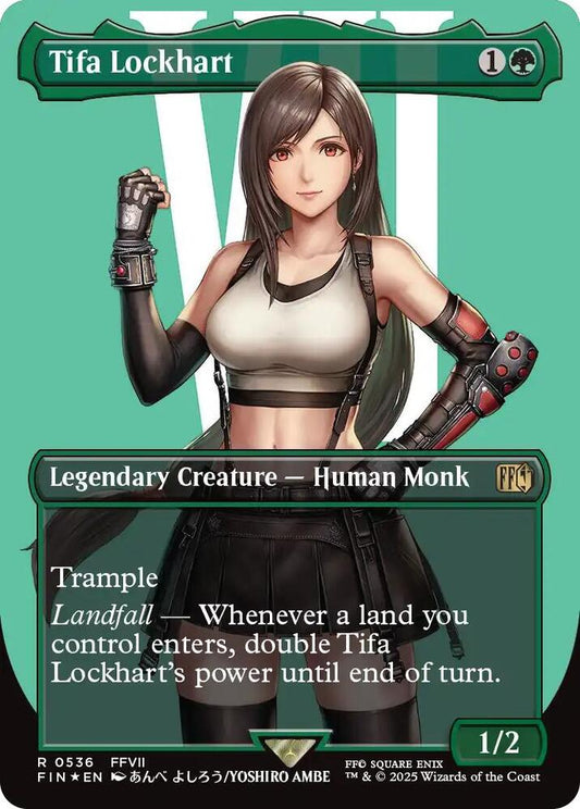 Tifa Lockhart (Borderless) (Surge Foil) | FINAL FANTASY #536