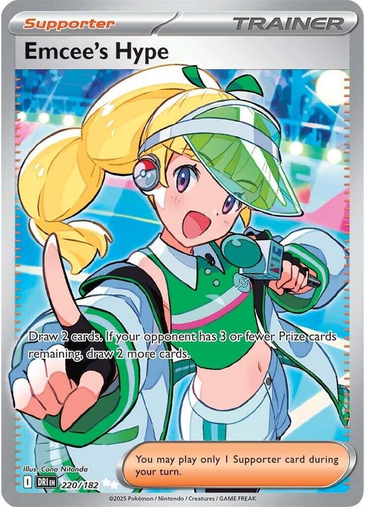 Emcee's Hype - 220/182 | SV10: Destined Rivals #220/182