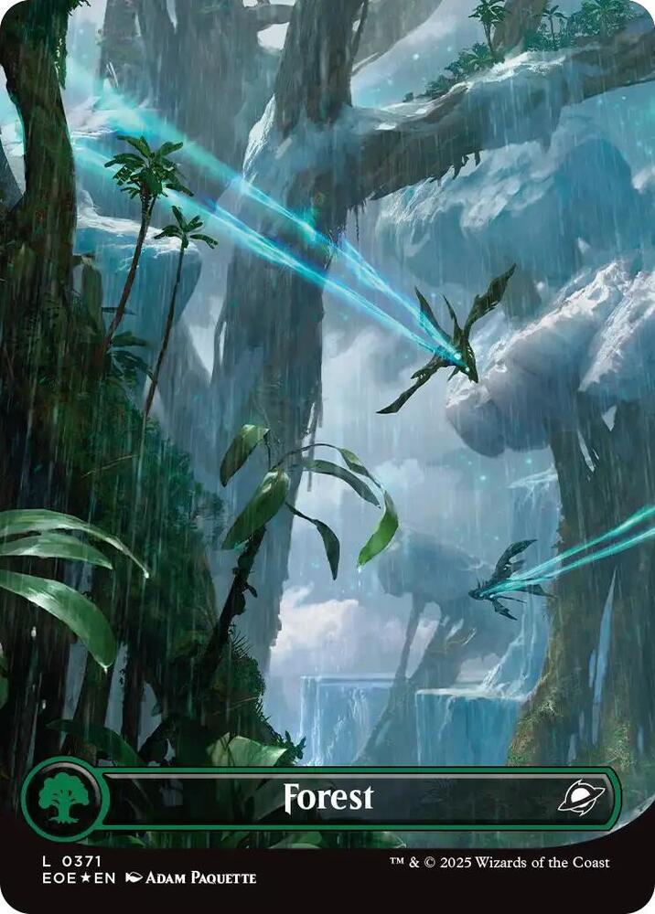 Forest (0371) (Borderless) (Galaxy Foil) | Edge of Eternities #371