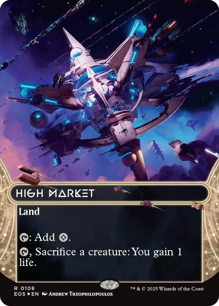 High Market (0108) (Borderless) (Galaxy Foil) | Edge of Eternities: Stellar Sights #108