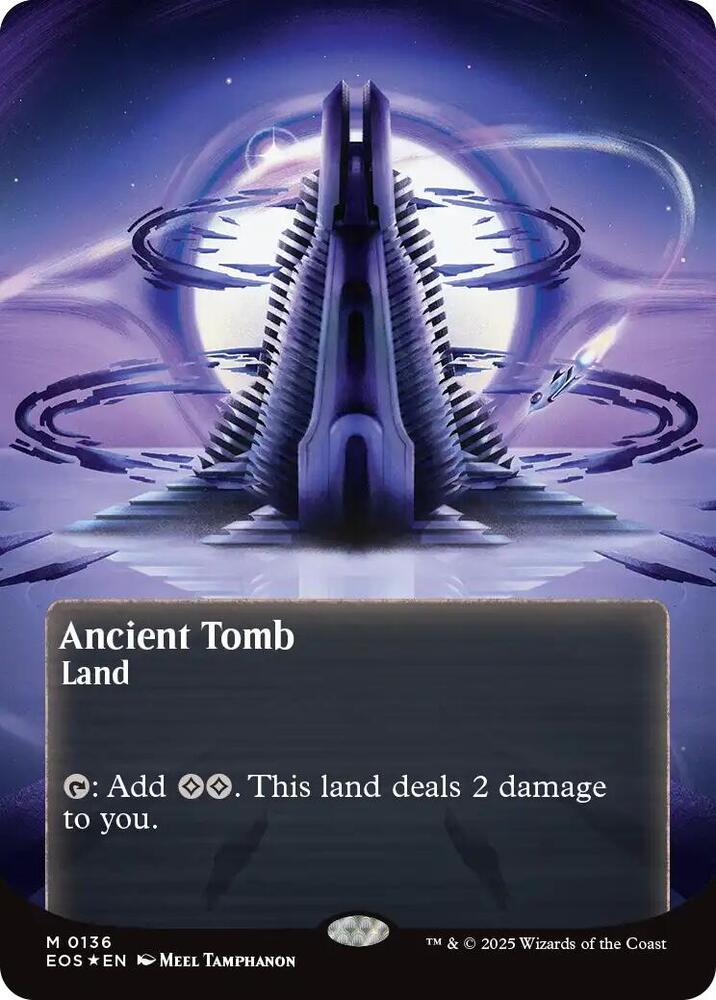 Ancient Tomb (0136) (Borderless) (Galaxy Foil) | Edge of Eternities: Stellar Sights #136