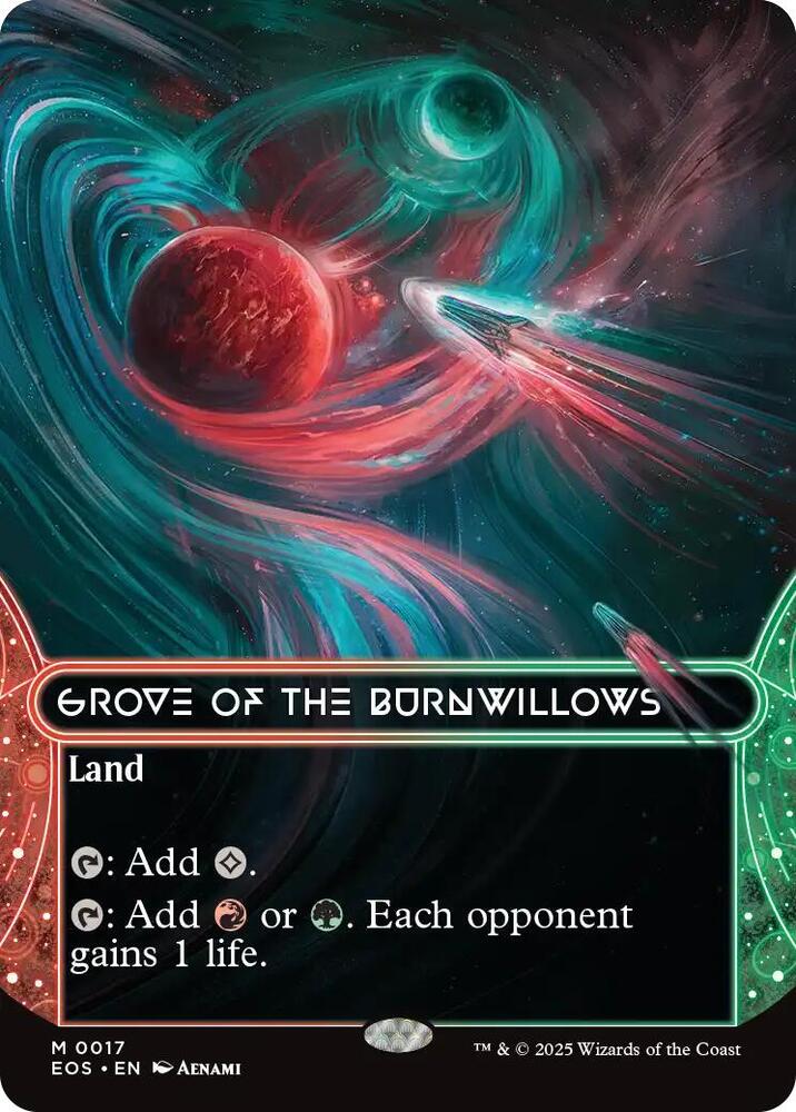 Grove of the Burnwillows (0017) (Borderless) | Edge of Eternities: Stellar Sights #17