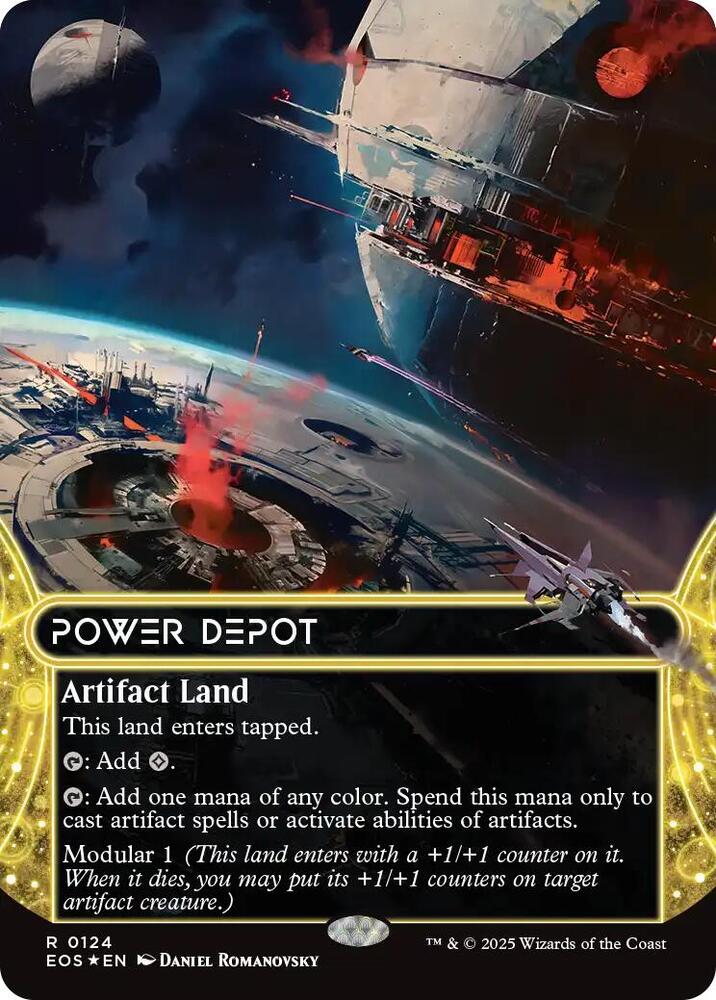 Power Depot (0124) (Borderless) (Galaxy Foil) | Edge of Eternities: Stellar Sights #124