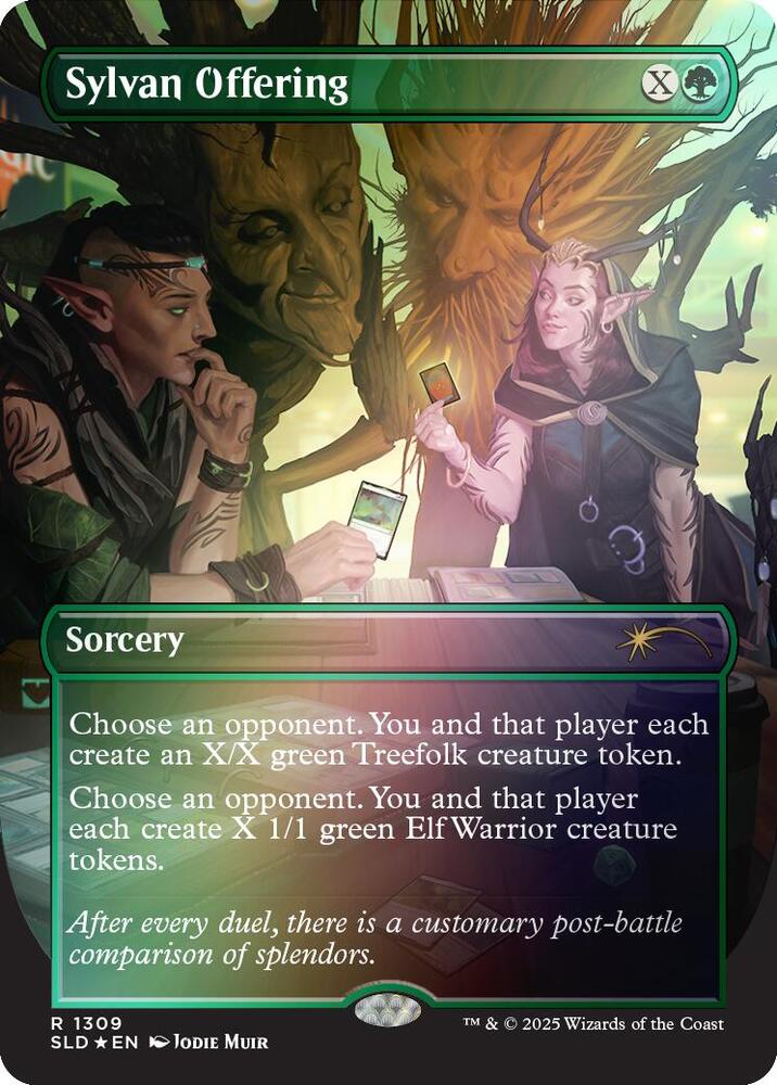 Sylvan Offering (Rainbow Foil) | Secret Lair Drop Series #1309