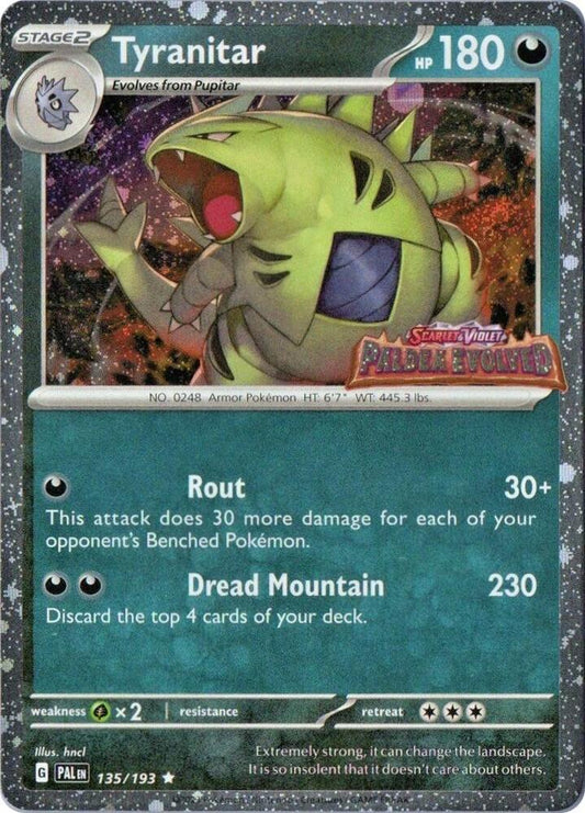 Tyranitar (Paldea Evolved Stamp) | Miscellaneous Cards & Products #135/193