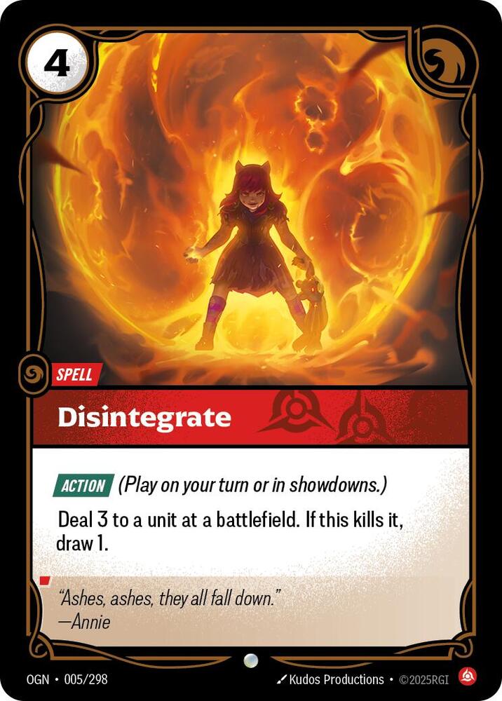 Disintegrate | Origins #005/298