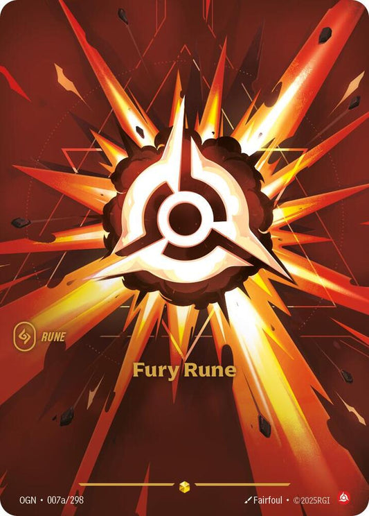 Fury Rune (Alternate Art) | Origins #007a/298