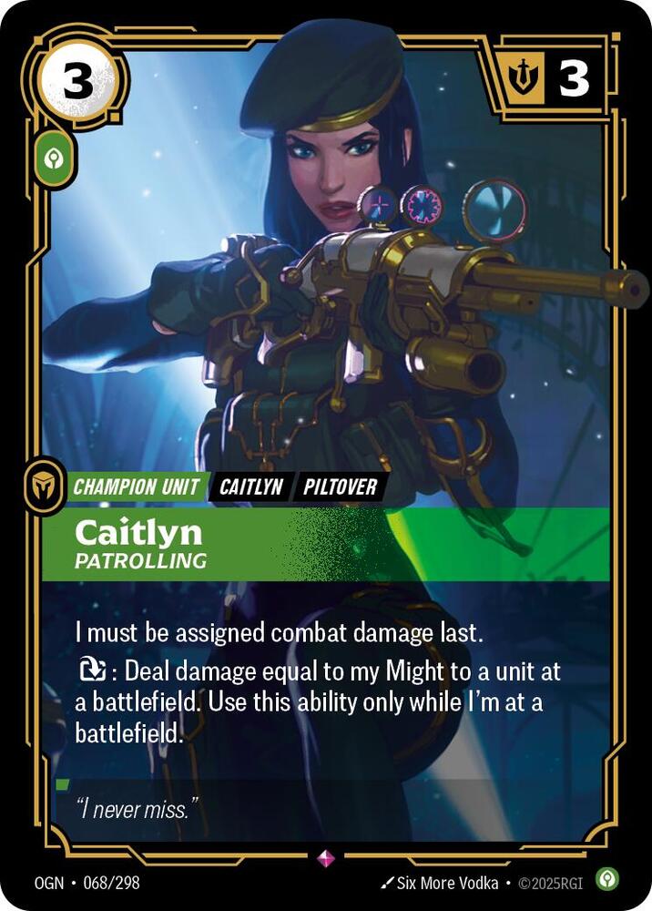 Caitlyn, Patrolling | Origins #068/298