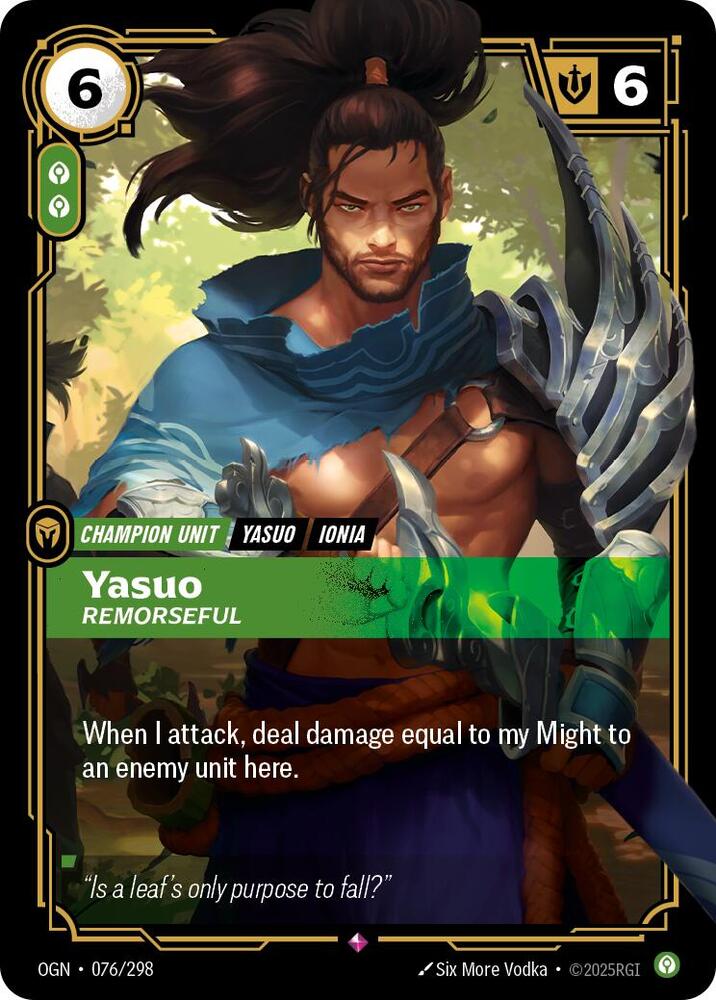 Yasuo, Remorseful | Origins #076/298
