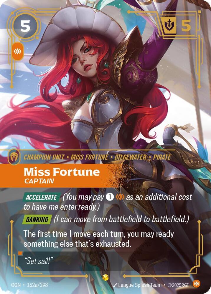 Miss Fortune, Captain (Alternate Art) | Origins #162a/298
