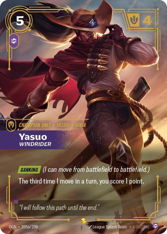 Yasuo, Windrider (Alternate Art) | Origins #205a/298