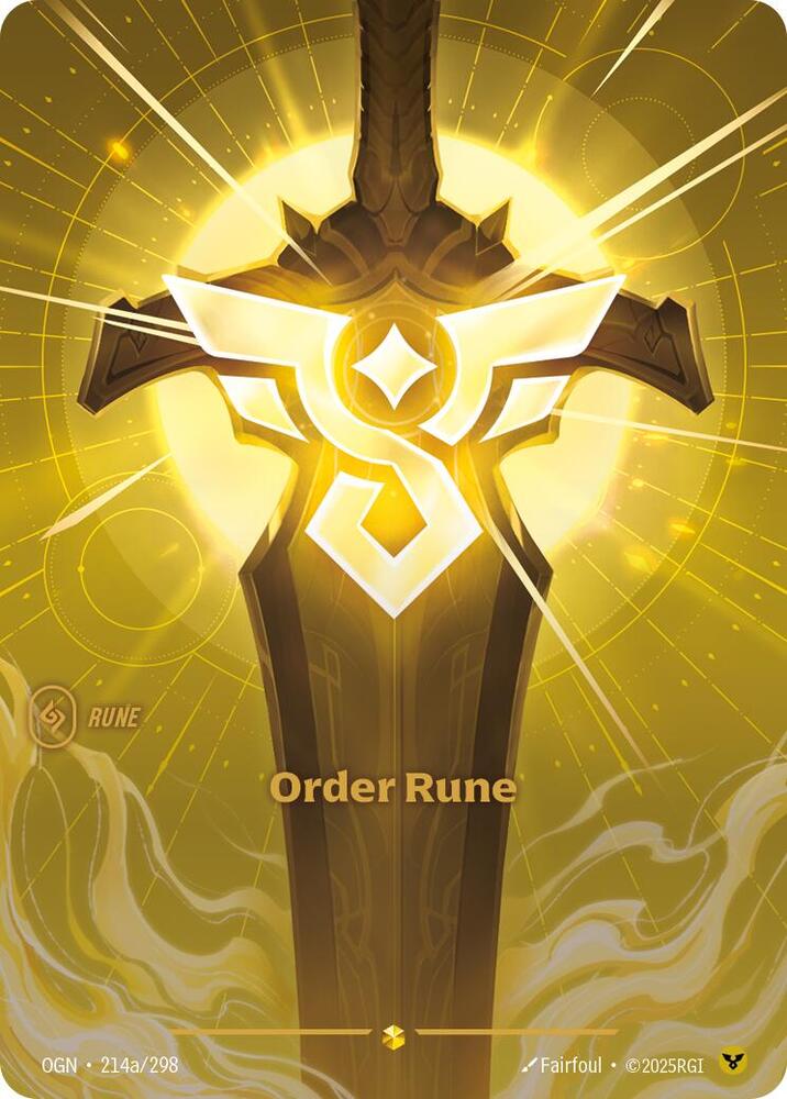 Order Rune (Alternate Art) | Origins #214a/298