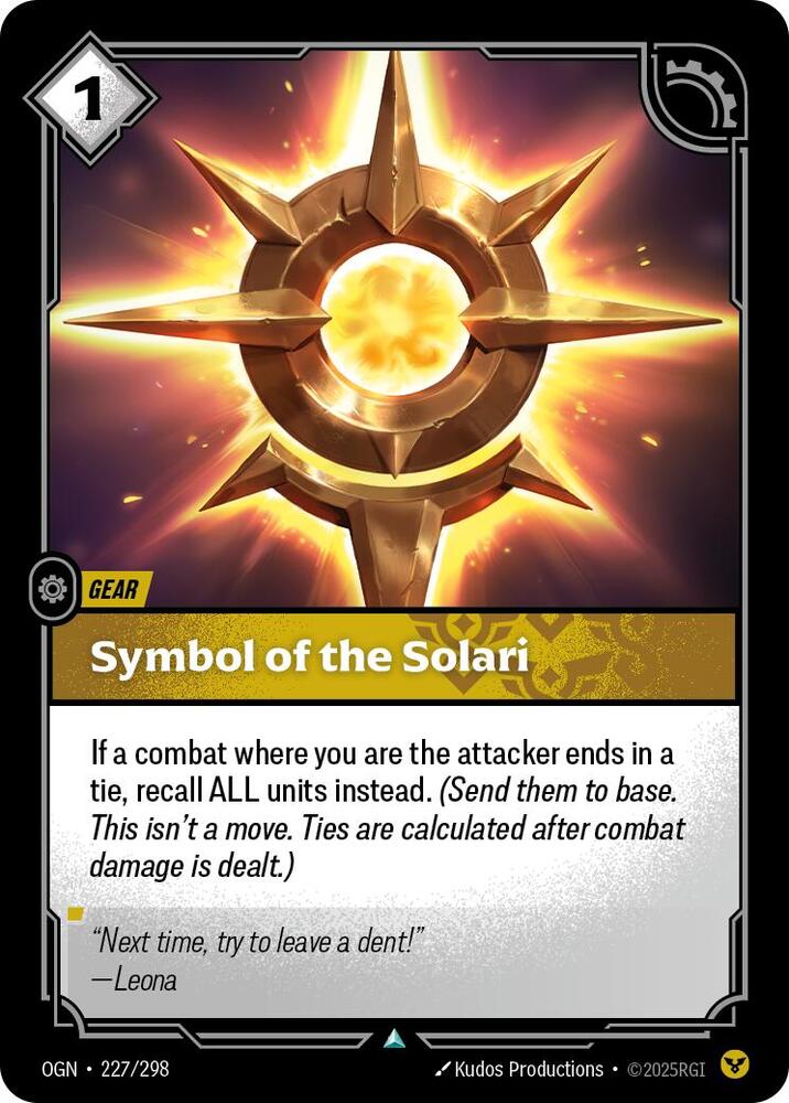 Symbol of the Solari | Origins #227/298