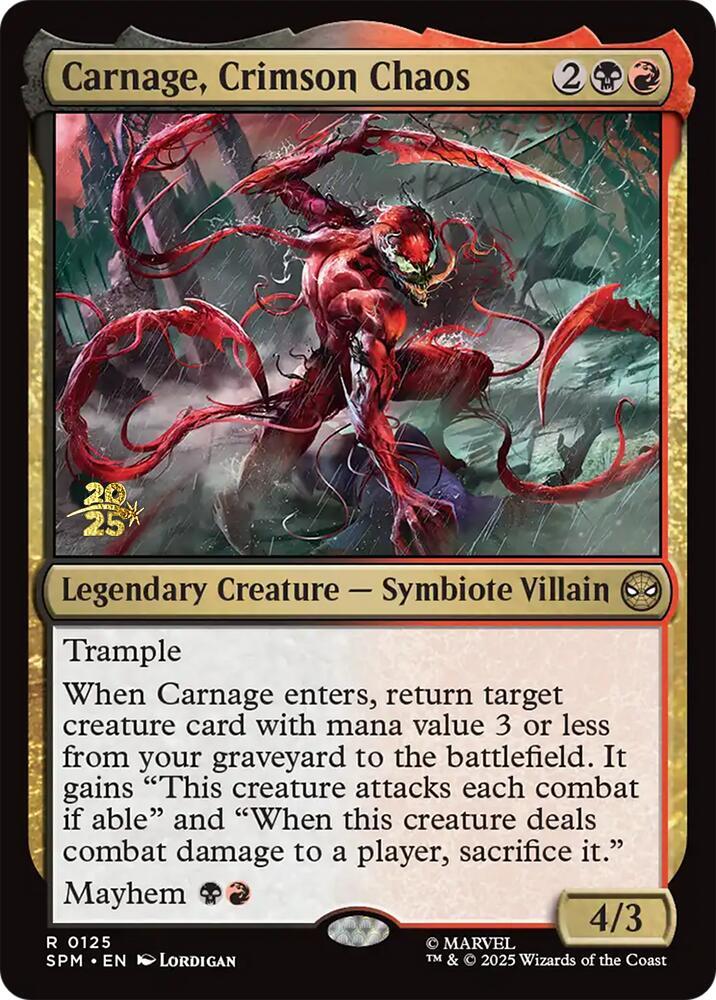 Carnage, Crimson Chaos | Prerelease Cards #125