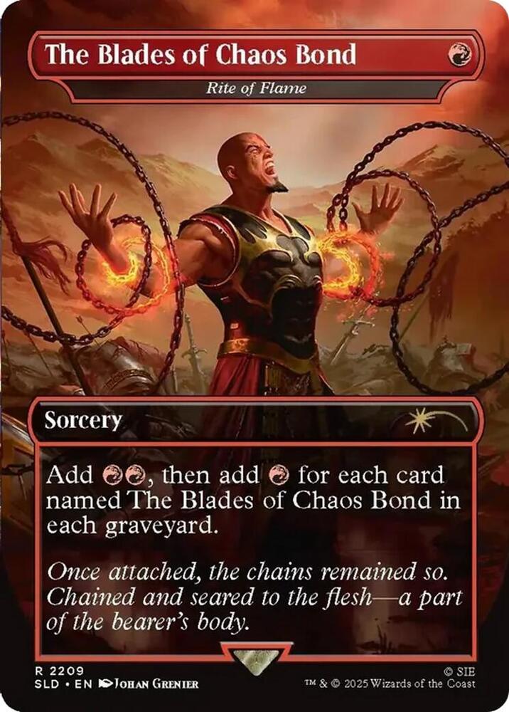 The Blades of Chaos Bond - Rite of Flame | Secret Lair Drop Series #2209