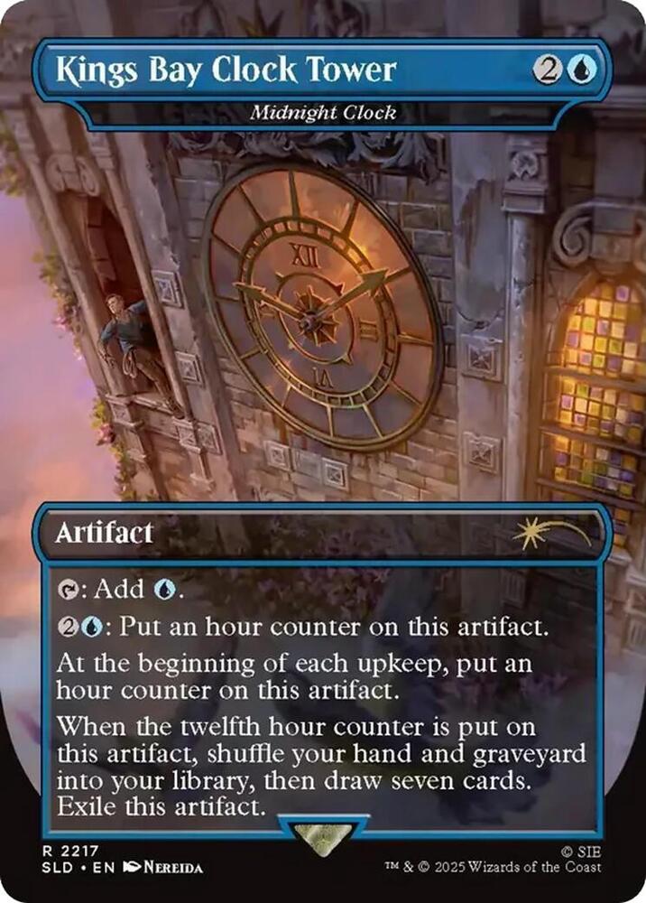 Kings Bay Clock Tower - Midnight Clock | Secret Lair Drop Series #2217