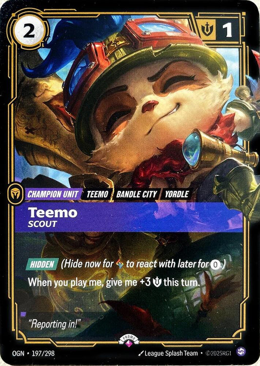 Teemo, Scout | Riftbound Promotional Cards #197/298