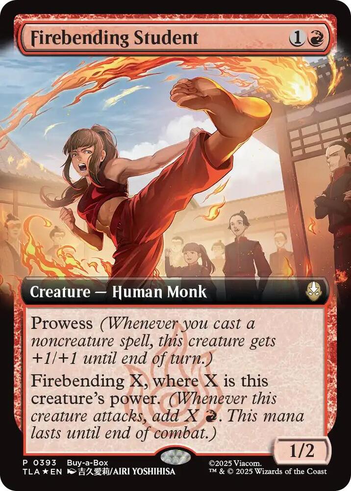 Firebending Student (Extended Art) | Buy-A-Box Promos #393