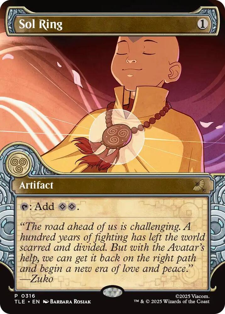 Sol Ring (Showcase) | Avatar: The Last Airbender: Eternal-Legal #316