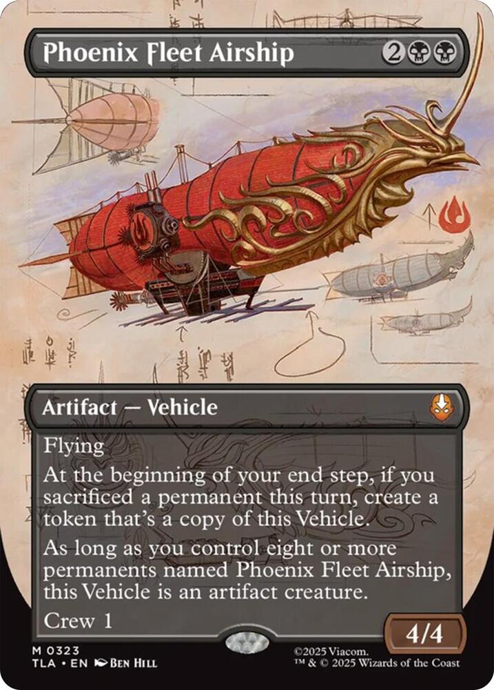 Phoenix Fleet Airship (Borderless) | Avatar: The Last Airbender #323