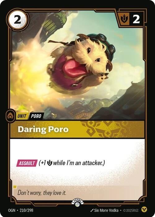 Daring Poro | Riftbound Organized Play Promotional Cards #210/298