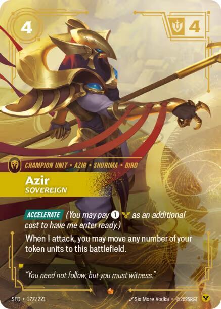 Azir, Sovereign | Spiritforged #177/221