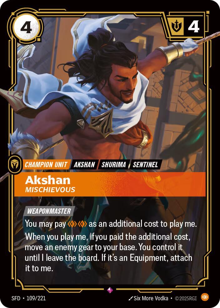 Akshan, Mischievous | Spiritforged #109/221