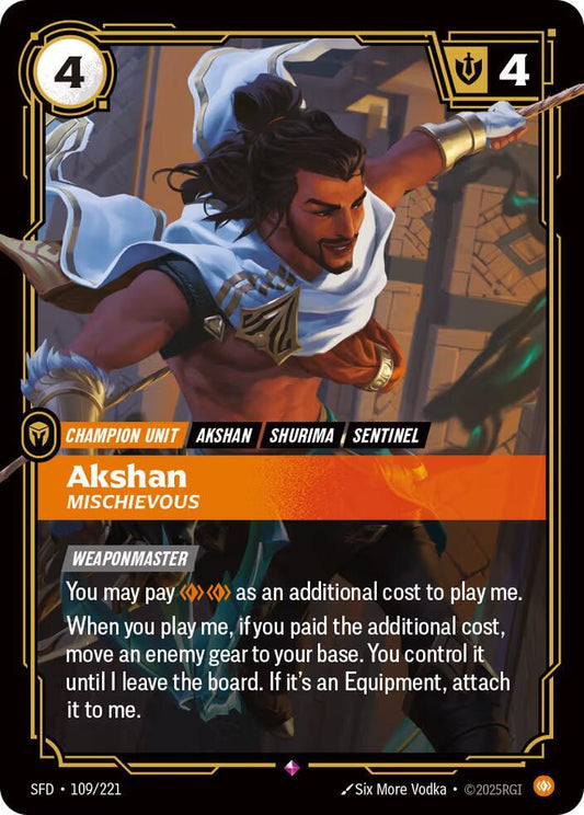 Akshan, Mischievous | Spiritforged #109/221