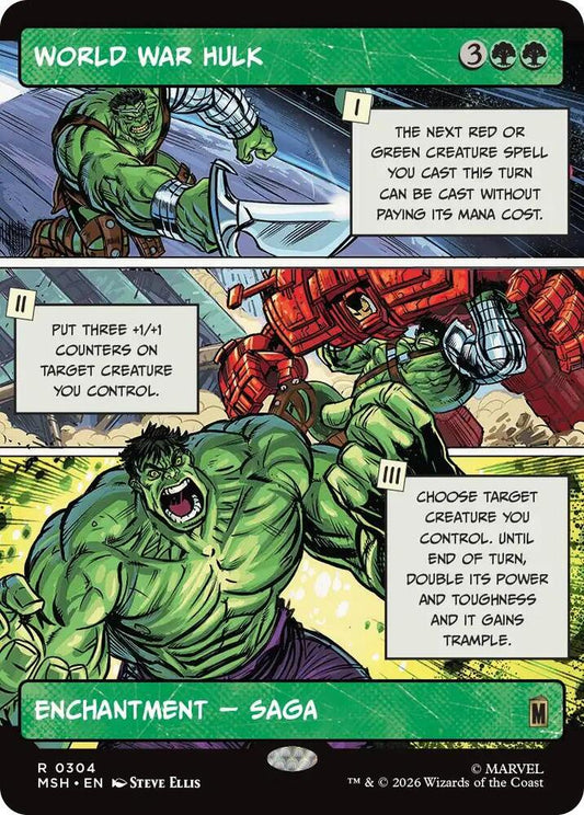 World War Hulk (Borderless) | Marvel Super Heroes #304