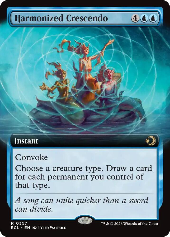 Harmonized Crescendo (Extended Art) | Lorwyn Eclipsed #357