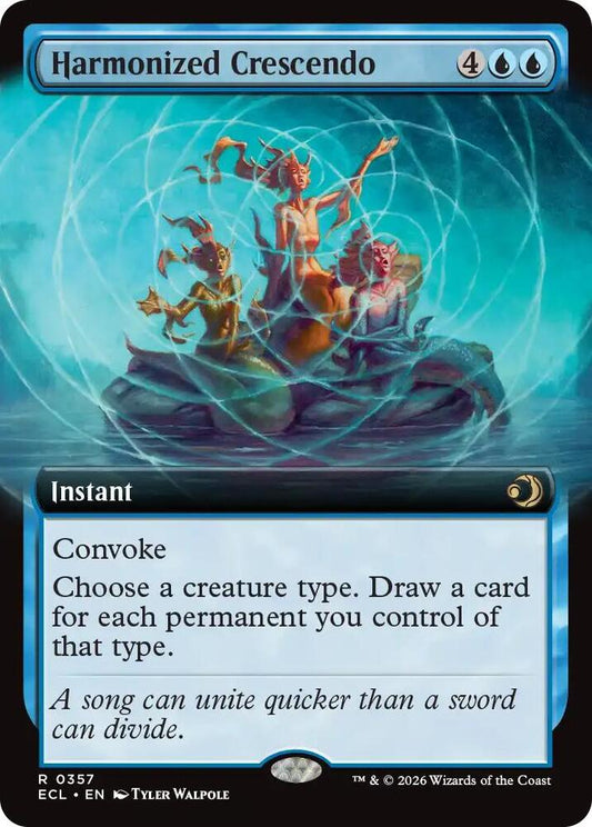 Harmonized Crescendo (Extended Art) | Lorwyn Eclipsed #357