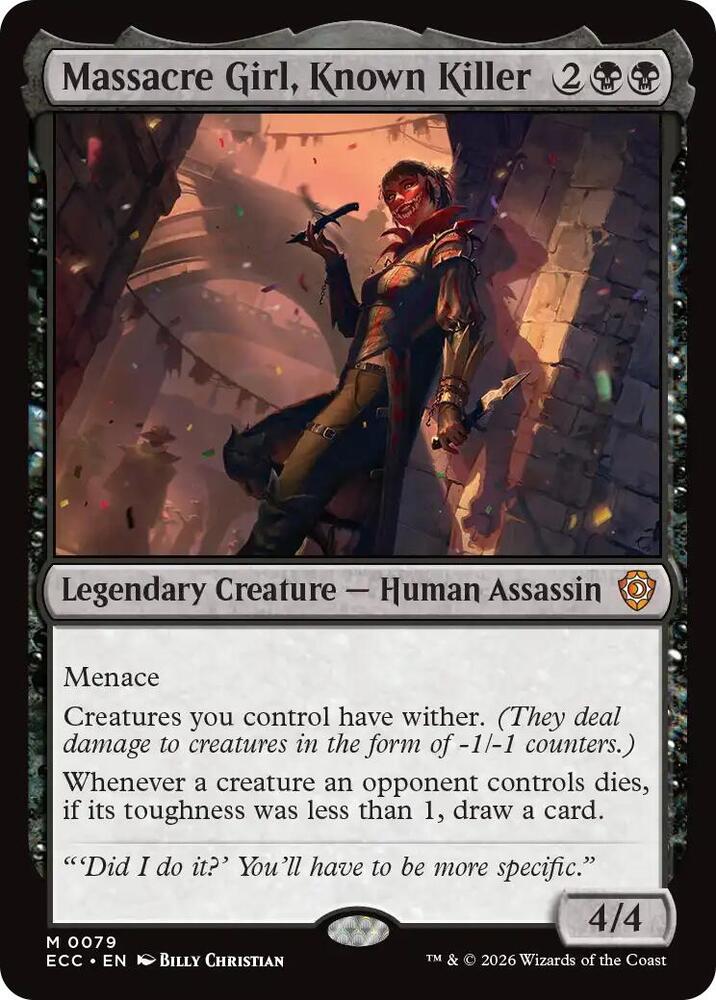 Massacre Girl, Known Killer | Commander: Lorwyn Eclipsed #79