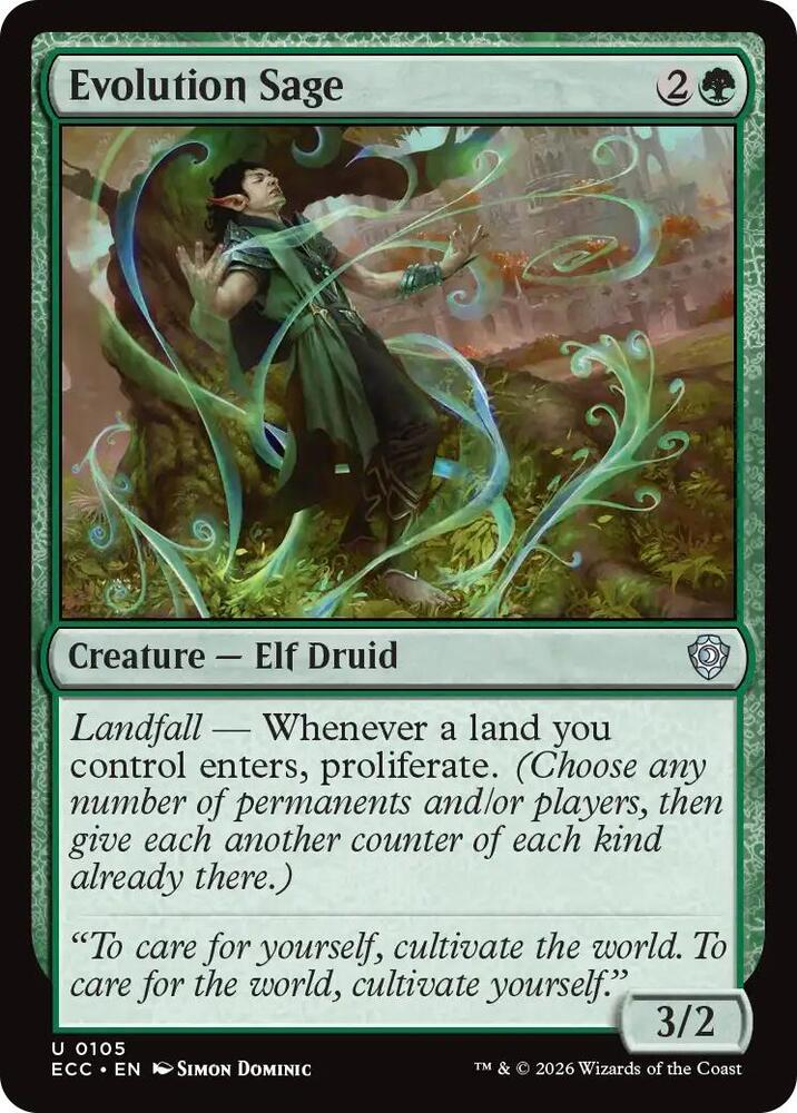 Evolution Sage | Commander: Lorwyn Eclipsed #105