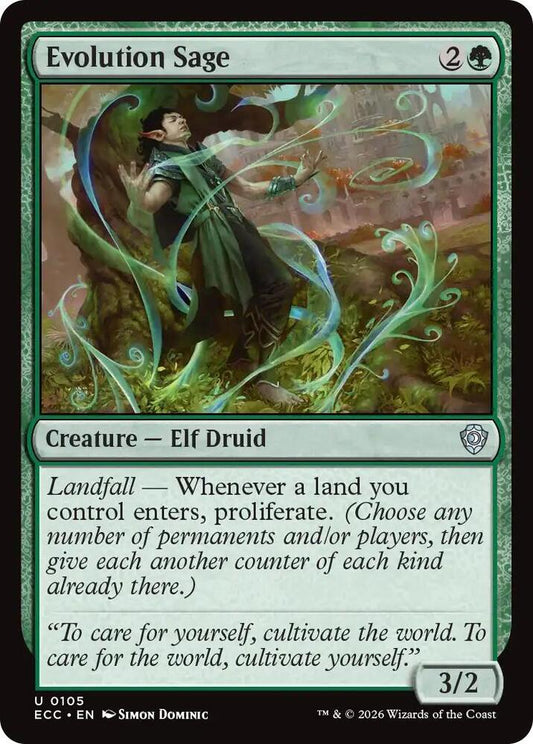 Evolution Sage | Commander: Lorwyn Eclipsed #105