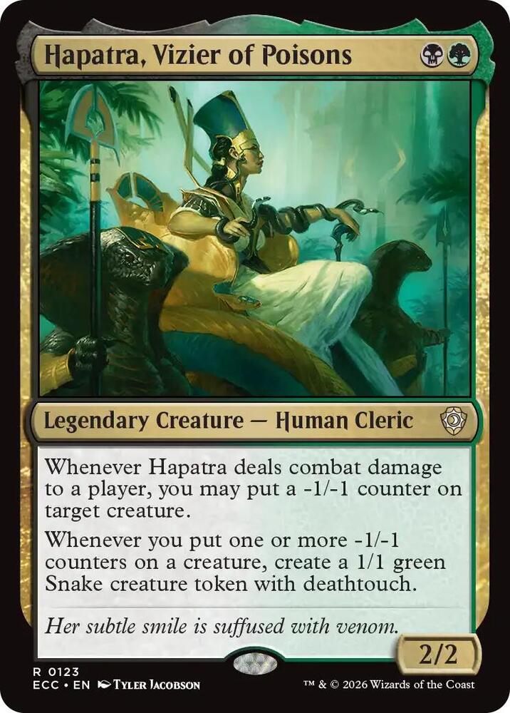 Hapatra, Vizier of Poisons | Commander: Lorwyn Eclipsed #123